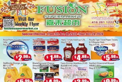 Fusion Supermarket Flyer October 18 to 24