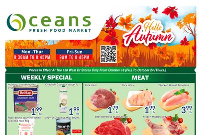 Oceans Fresh Food Market (West Dr., Brampton) Flyer October 18 to 24