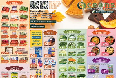 Oceans Fresh Food Market (Main St., Brampton) Flyer October 18 to 24