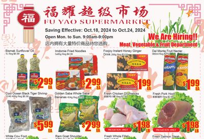 Fu Yao Supermarket Flyer October 18 to 24