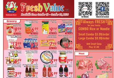 Fresh Value (Etobicoke) Flyer October 18 to 24