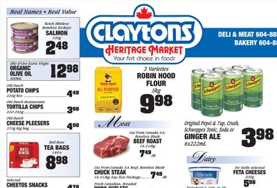 Claytons Heritage Market Flyer October 18 to 24