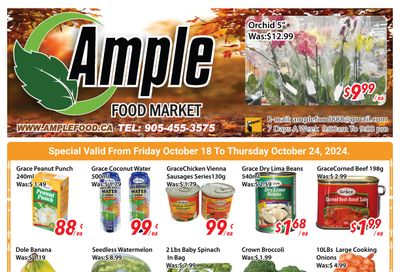 Ample Food Market (Brampton) Flyer October 18 to 24