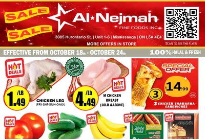 Alnejmah Fine Foods Inc. Flyer October 18 to 24