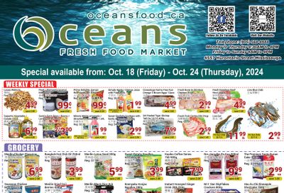 Oceans Fresh Food Market (Mississauga) Flyer October 18 to 24