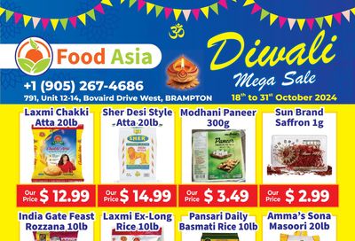 FoodAsia Flyer October 18 to 31