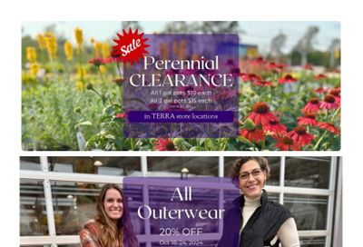 Terra Greenhouses Flyer October 18 to 24