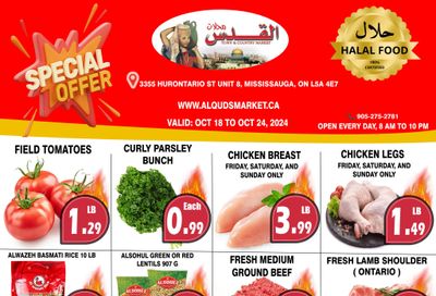 Al-Quds Supermarket Flyer October 18 to 24