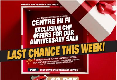 Centre Hi-Fi Flyer October 18 to 24