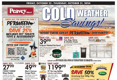 Peavey Mart Flyer October 25 to 31