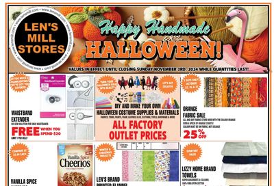 Len's Mill Stores Flyer October 21 to November 3