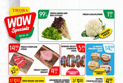 Tavora Foods Flyer October 21 to 27