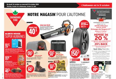 Canadian Tire (QC) Flyer October 24 to 30