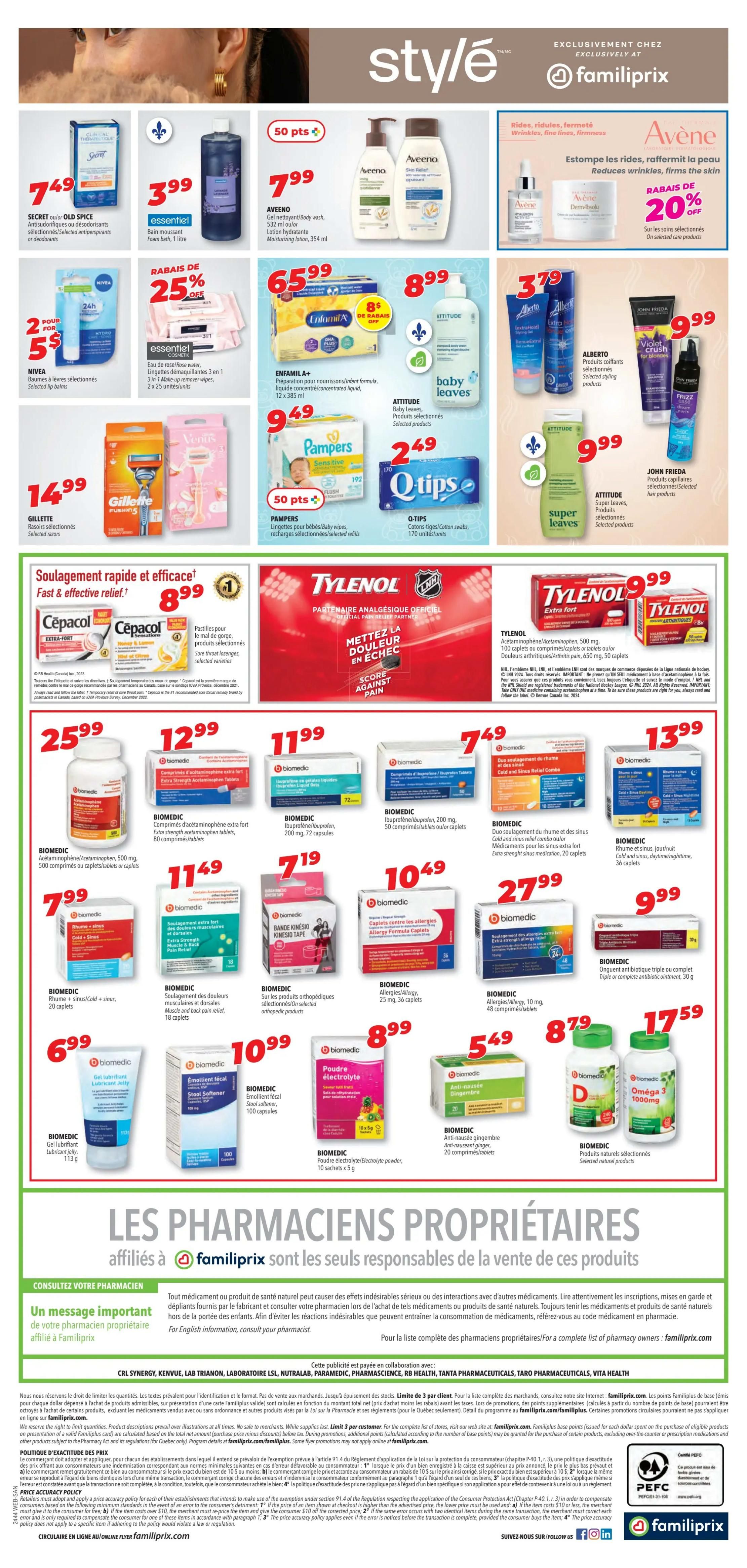 Familiprix Sante Flyer October 24 to 30