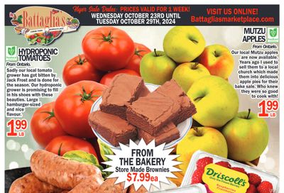 Battaglia's Marketplace Flyer October 23 to 29