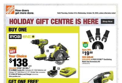 Home Depot (BC) Flyer October 24 to 30