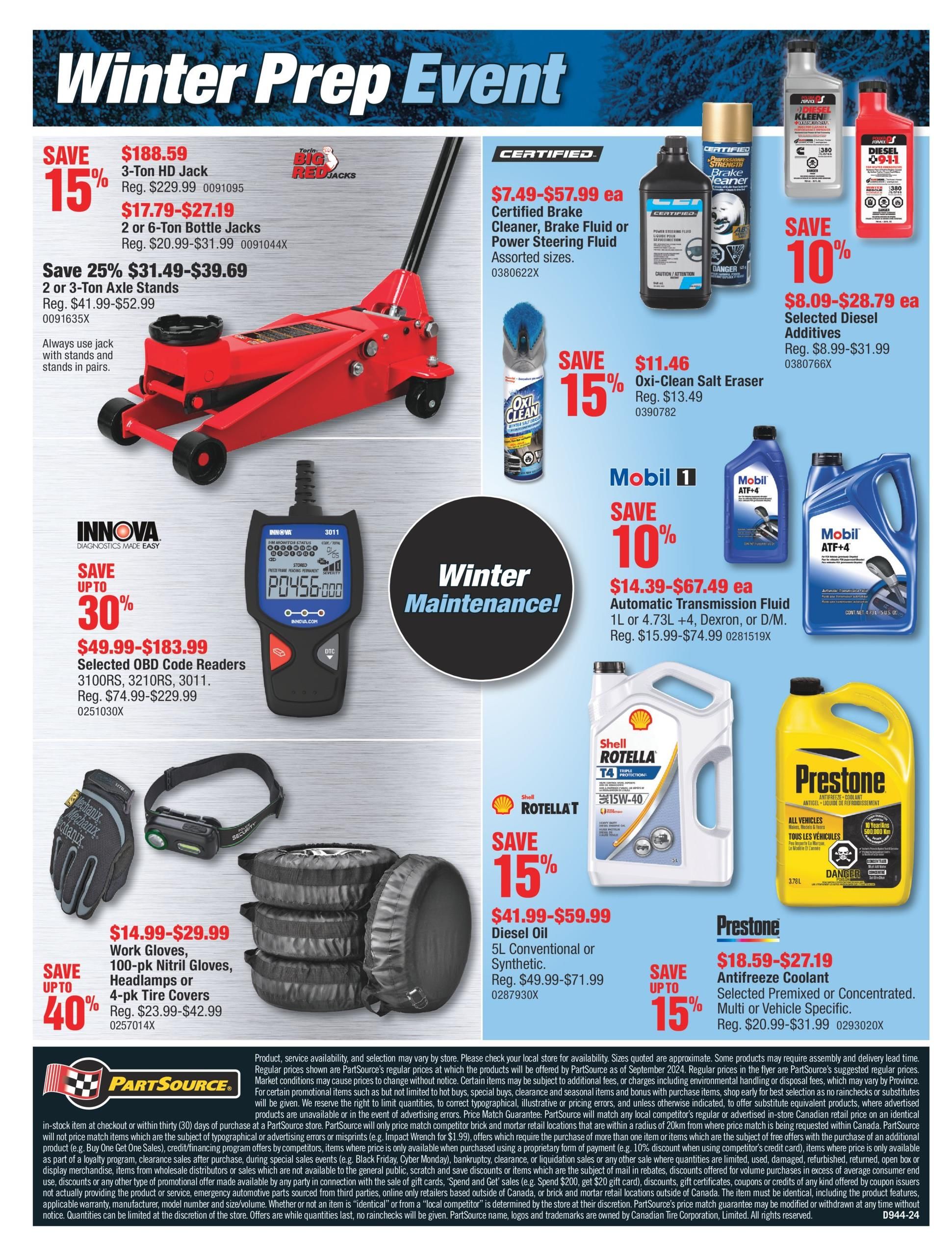PartSource Flyer October 25 to 30