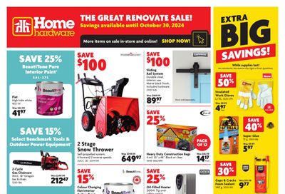 Home Hardware (Atlantic) Flyer October 24 to 30