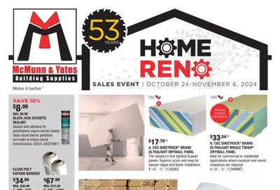 McMunn & Yates Building Supplies Flyer October 24 to November 6