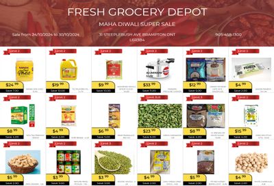 Fresh Grocery Depot Flyer October 24 to 30