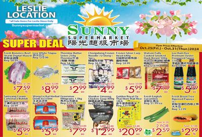 Sunny Supermarket (Leslie) Flyer October 25 to 31