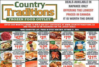 Country Traditions Flyer October 24 to 31