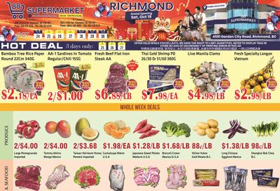 88 Supermarket Flyer October 24 to 30