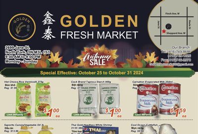 Golden Fresh Market Flyer October 25 to 31