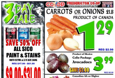 Fredericton Co-op Flyer October 24 to 30