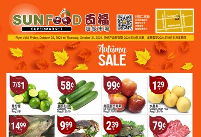 Sunfood Supermarket Flyer October 25 to 31