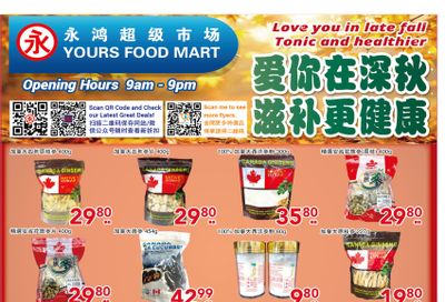 Yours Food Mart Flyer October 25 to 31