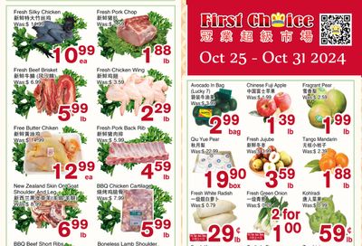 First Choice Supermarket Flyer October 25 to 31