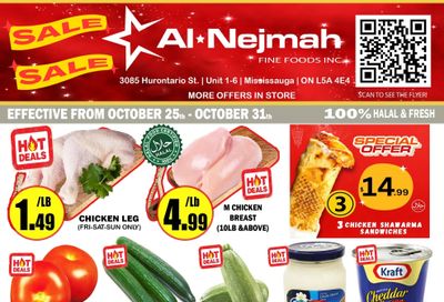 Alnejmah Fine Foods Inc. Flyer October 25 to 31