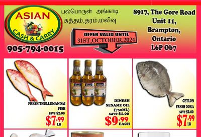 Asian Cash & Carry Flyer October 25 to 31