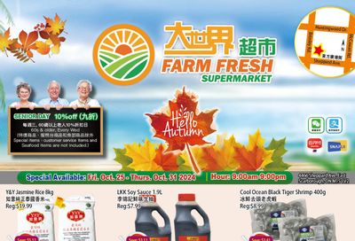 Farm Fresh Supermarket Flyer October 25 to 31