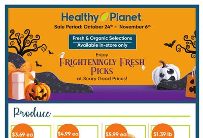 Healthy Planet Flyer October 24 to November 6