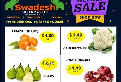 Swadesh Supermarket Flyer October 25 to 31