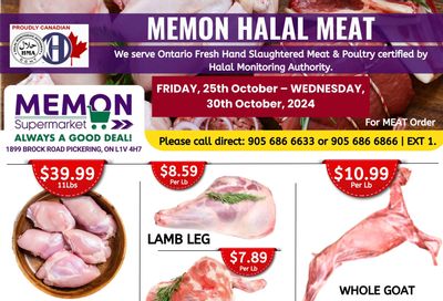 Memon Supermarket Flyer October 25 to 30