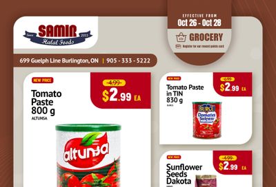 Samir Supermarket Flyer October 26 to 28