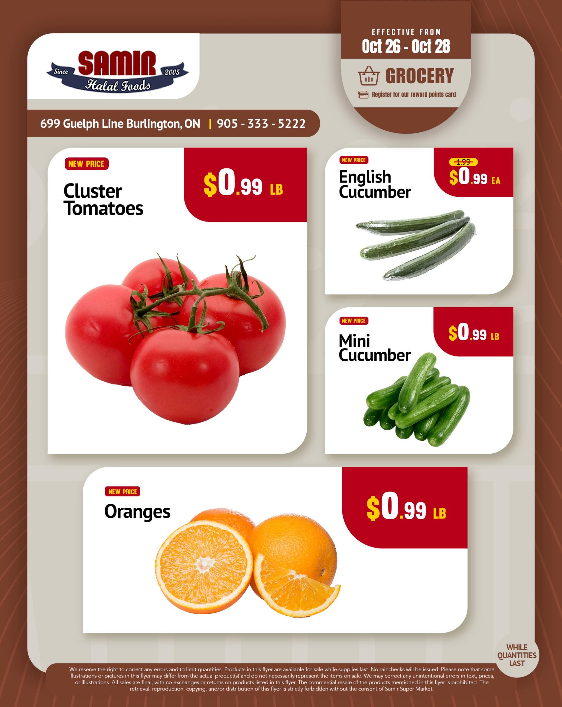 Samir Supermarket Flyer October 26 to 28