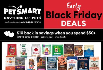 PetSmart Early Black Friday Deals Flyer October 28 to November 3