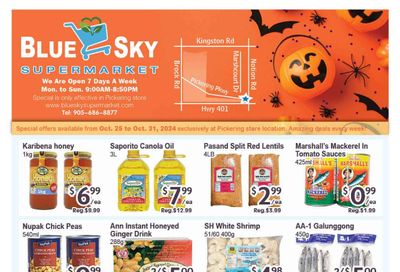 Blue Sky Supermarket (Pickering) Flyer October 25 to 31