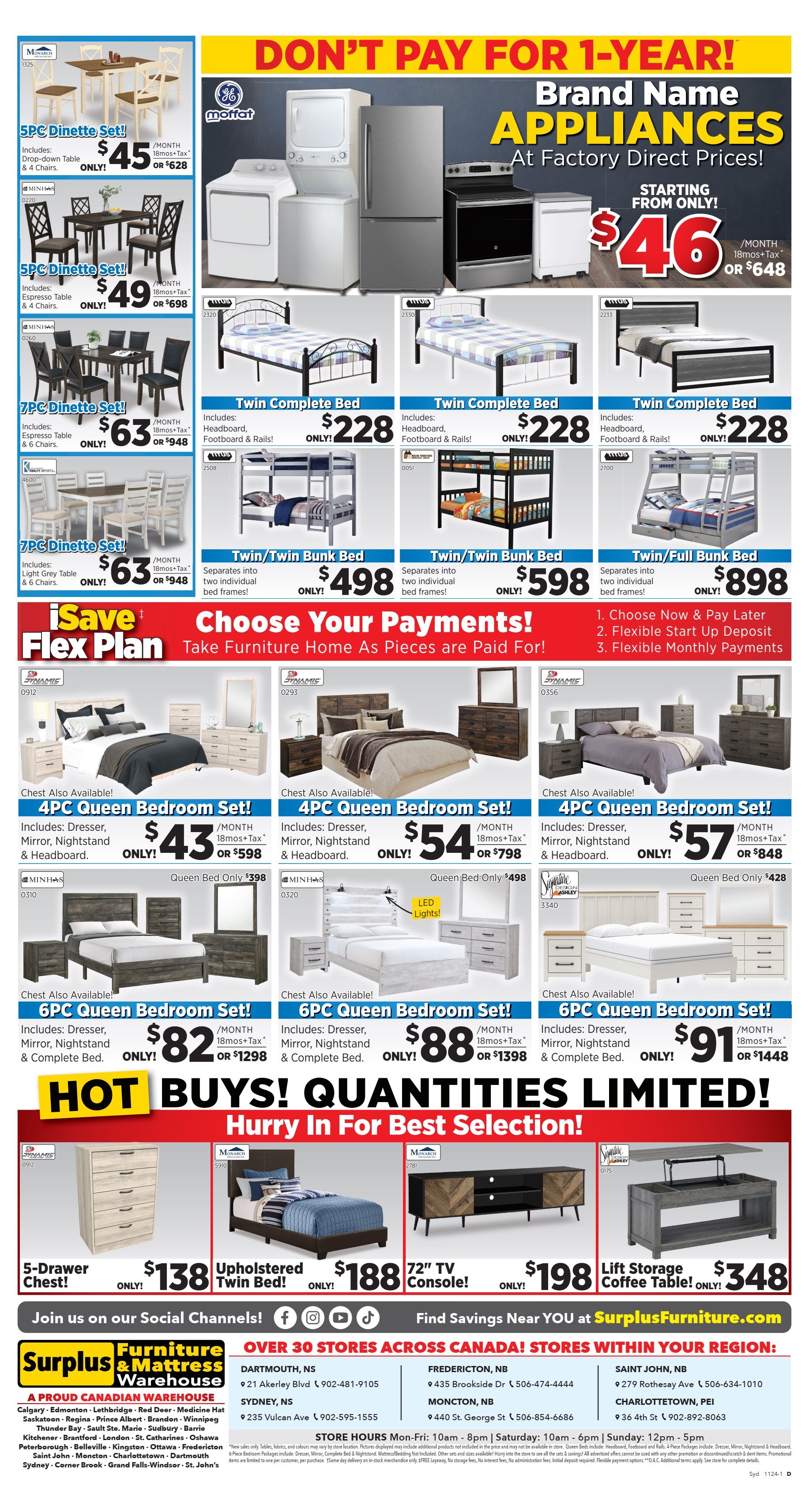 Surplus Furniture & Mattress Warehouse (Sydney) Flyer October 28 to November 17