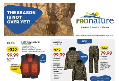 Pronature Flyer October 28 to November 10