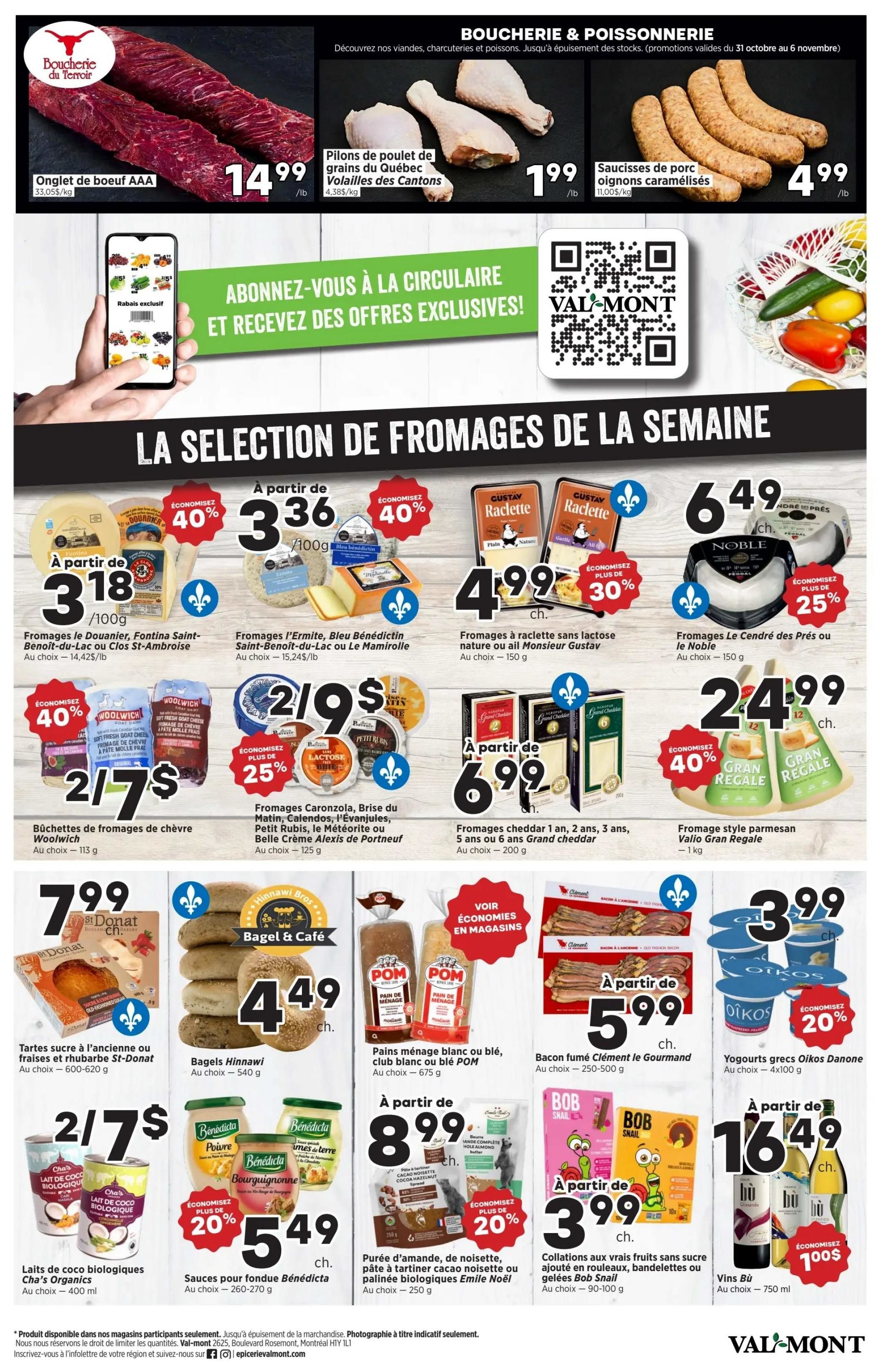 Val-Mont Flyer October 31 to November 6