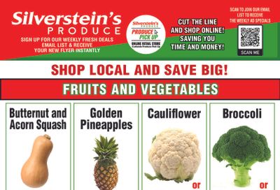 Silverstein's Produce Flyer October 29 to November 2