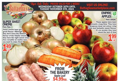 Battaglia's Marketplace Flyer October 30 to November 5