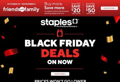 Staples Flyer October 30 to November 5