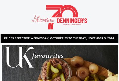 Denninger's Monthly Flyer October 23 to November 5