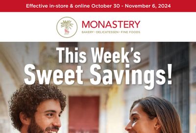 Monastery Bakery Flyer October 30 to November 6